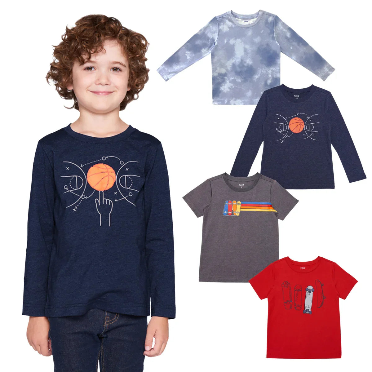 Pekkle Kids T-Shirts, 4-pack