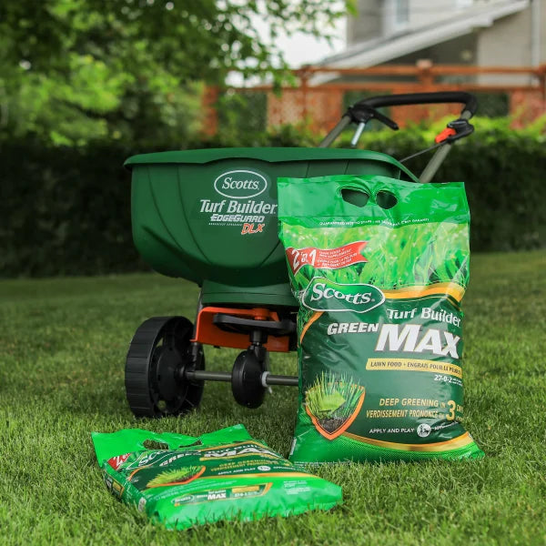 Scotts Turf Builder Green MAX Lawn Food 27-0-2 with 5% Iron 1160m2 18.9 kg