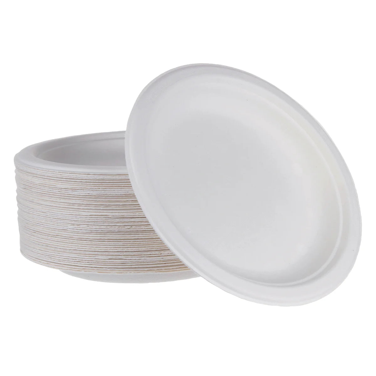 iEco 6-in Bagasse Plates 10 packs of 50