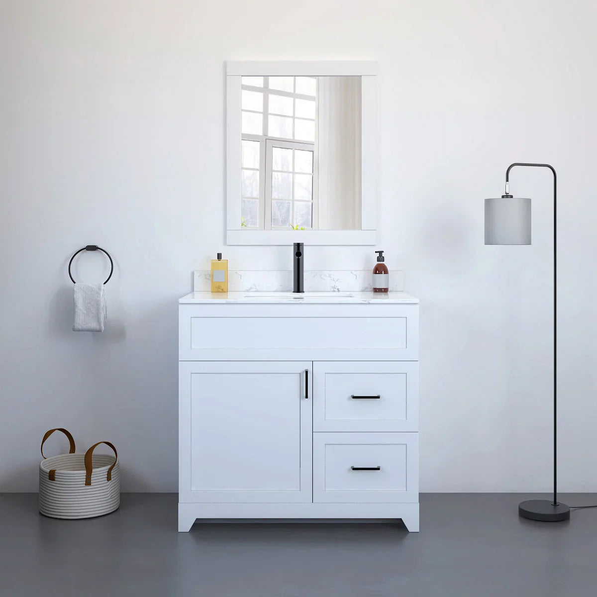 Appollo Lennon Bathroom Vanity in White