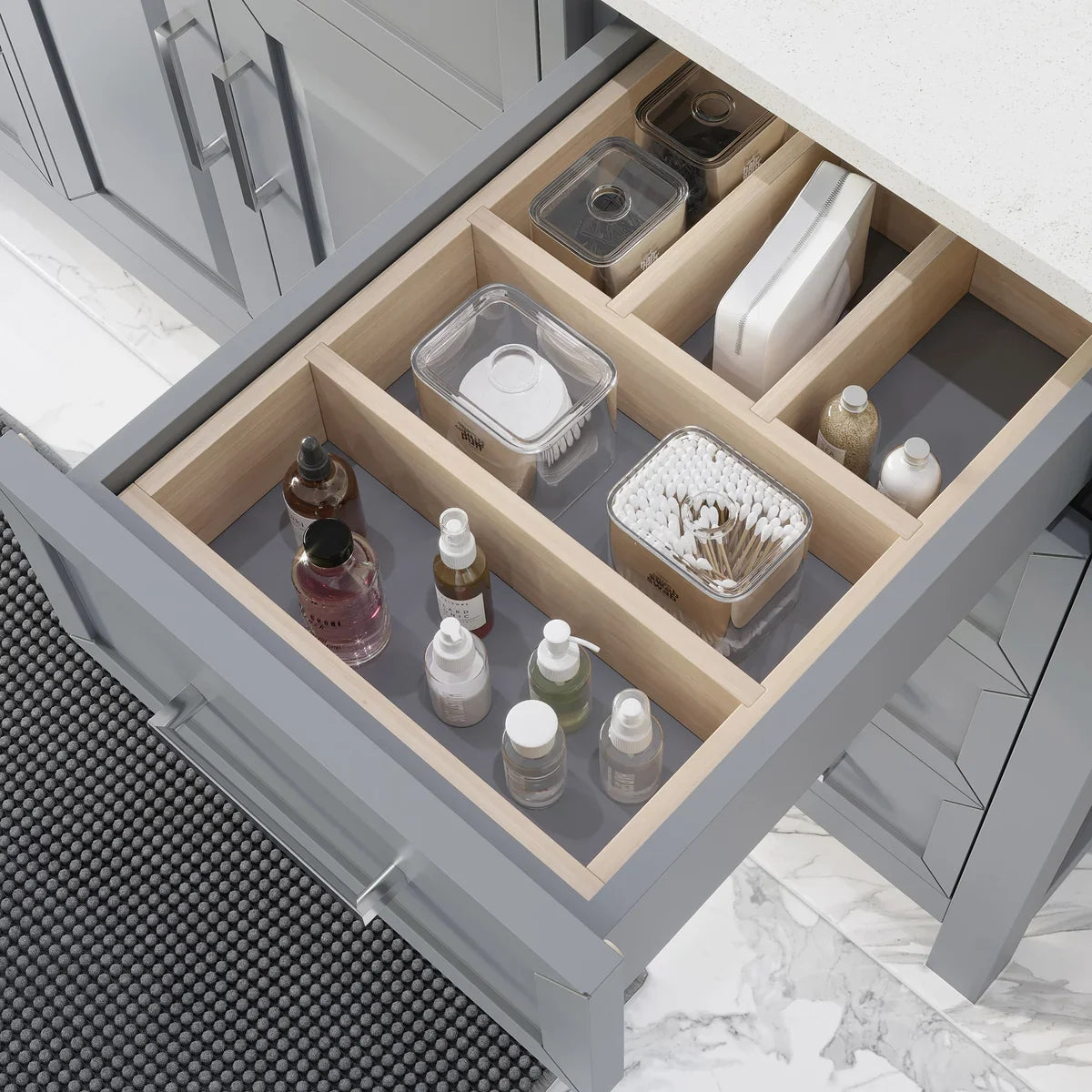 Studio Bathe Thomson Vanity with Power Bar, Oxford Grey