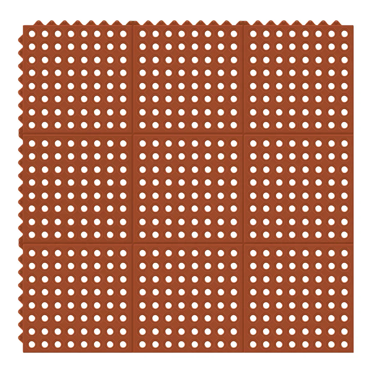 Korhani Red Anti-fatigue Mat 3 ft × 3 ft