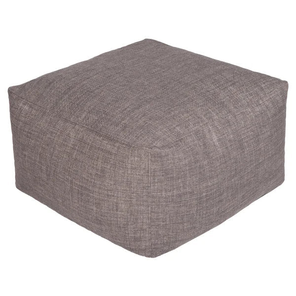 Norka Living Beka Grey Bean bag Ottoman with Handle