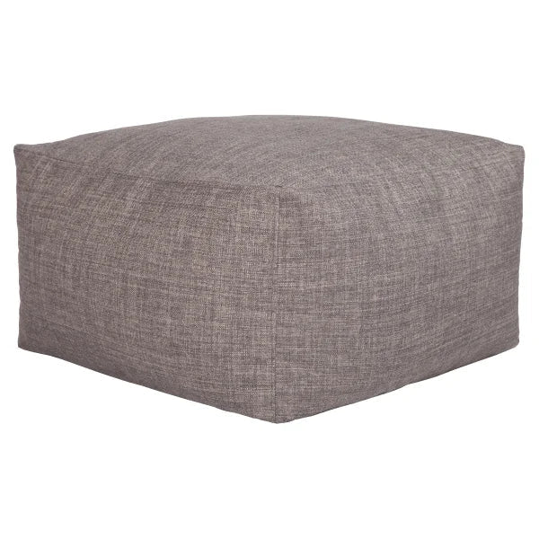 Norka Living Beka Grey Bean bag Ottoman with Handle