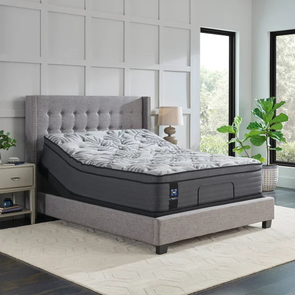 Sealy Posturepedic Island Cays Plush Queen Mattress with Adjustable Base