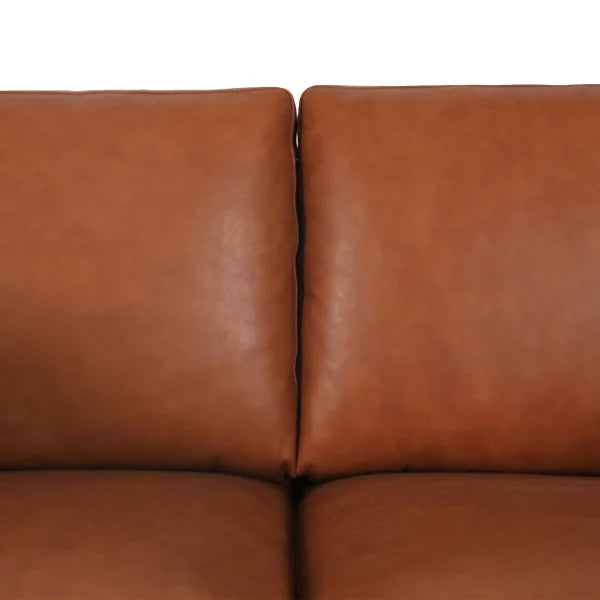Kava Top-Grain Leather Sofa & Loveseat, Brown