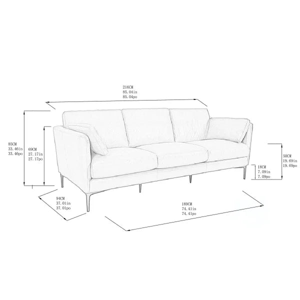 Kava Top-Grain Leather Sofa & Loveseat, Brown
