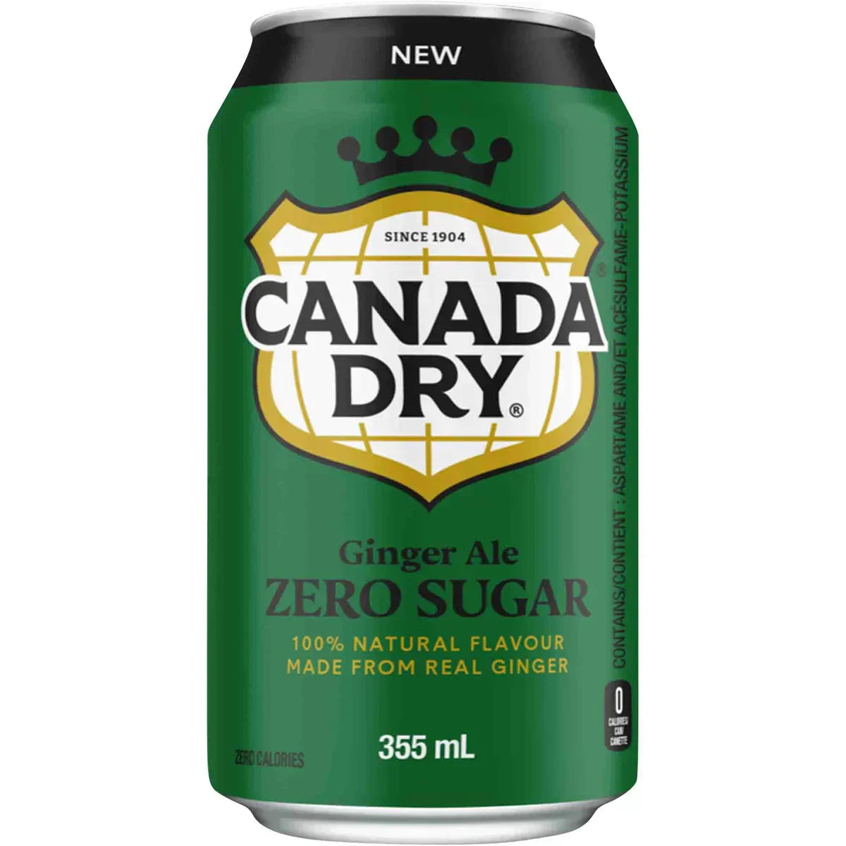 Canada Dry ginger ale zero sugar 32 x 355 mL
