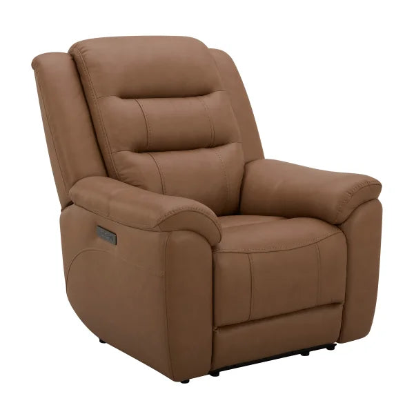 Gilman Creek – Top-grain Leather Power Recliner with Power Headrest and CloudZero