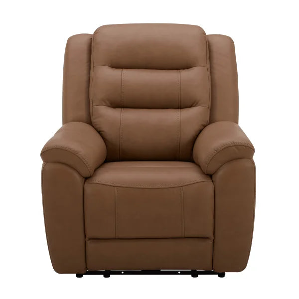 Gilman Creek – Top-grain Leather Power Recliner with Power Headrest and CloudZero
