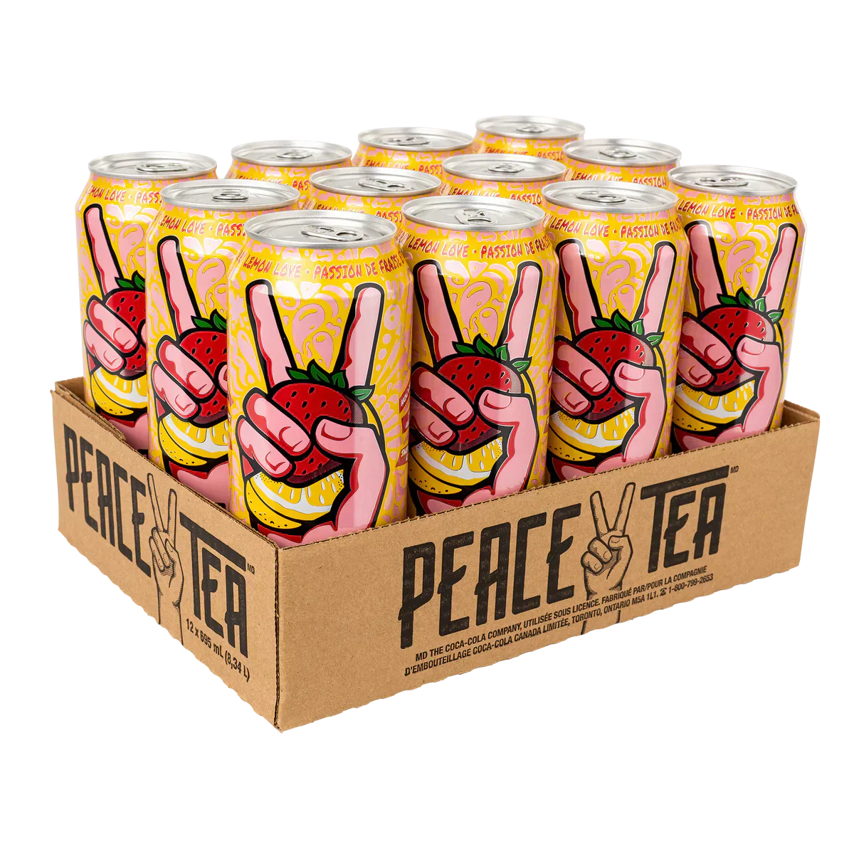 Peace Tea Strawberry Lemonade 12 X 695 mL