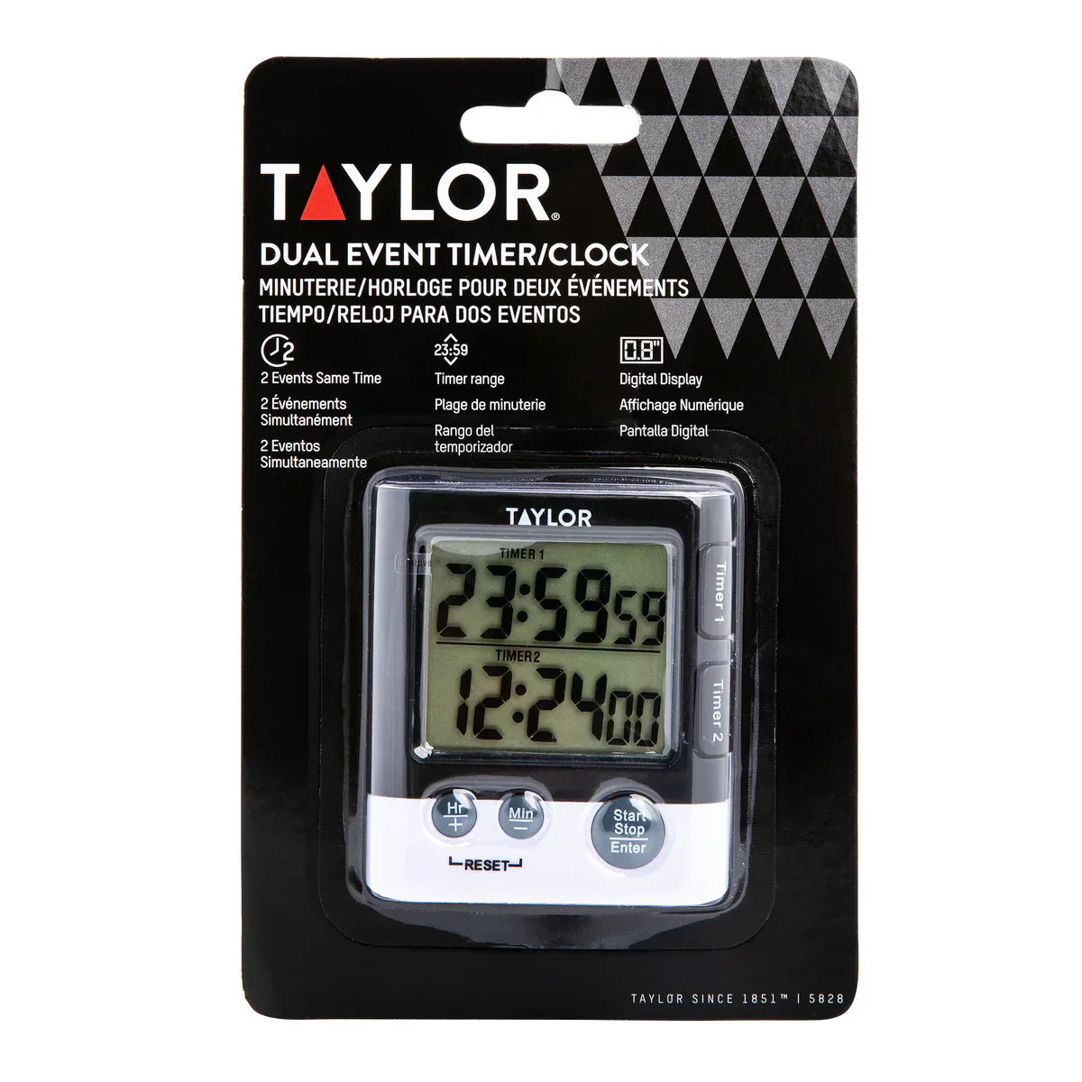 Taylor Dual-Event Timer and Clock