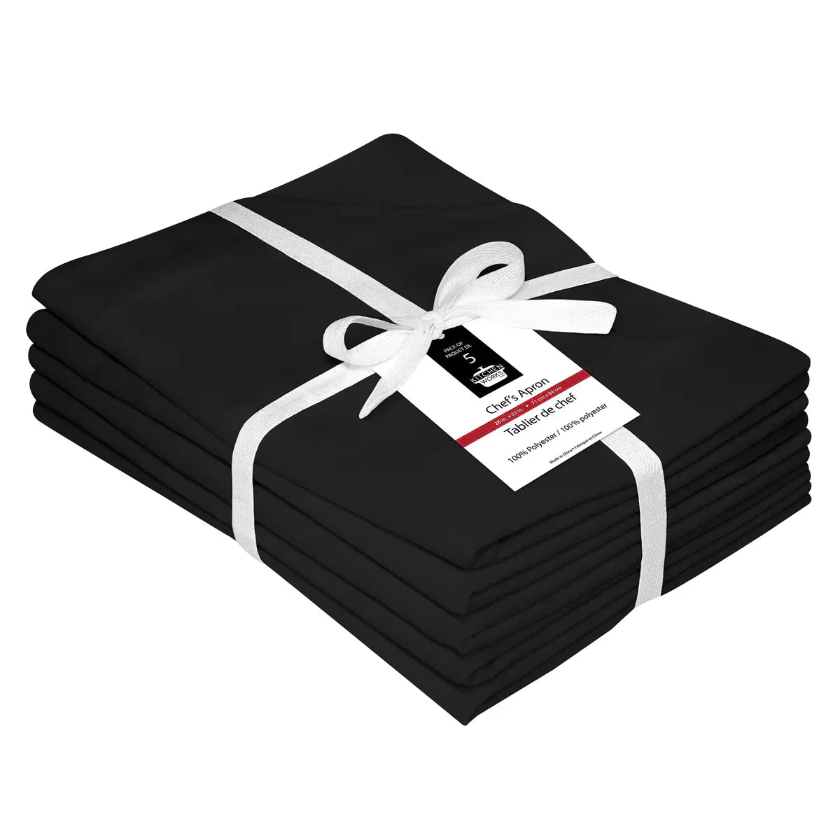 Chef’s Black Aprons Pack of 5