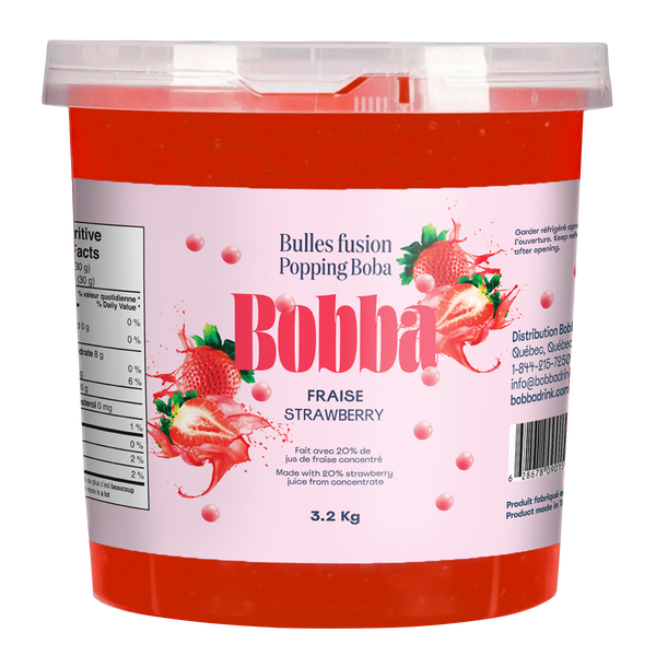 Bobba Strawberry Popping Boba 3.2 kg