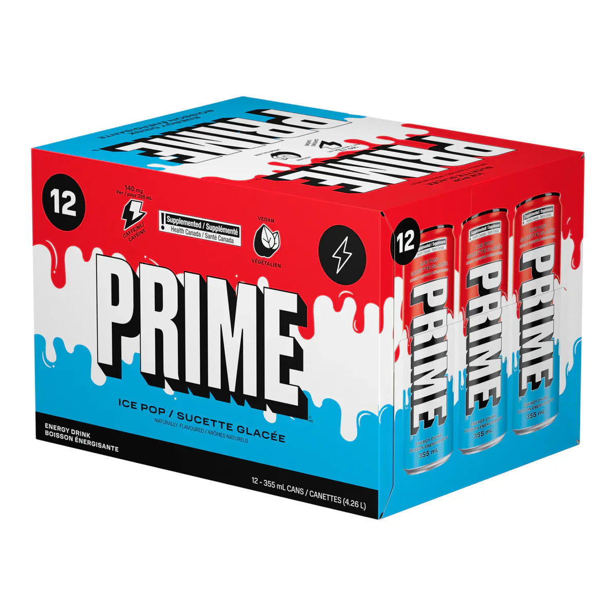 Prime Energy Ice Pop 12 × 355 mL