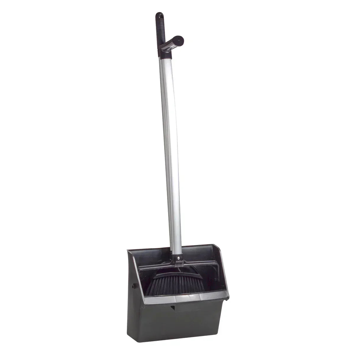 Black Lobby Broom and Dust Pan