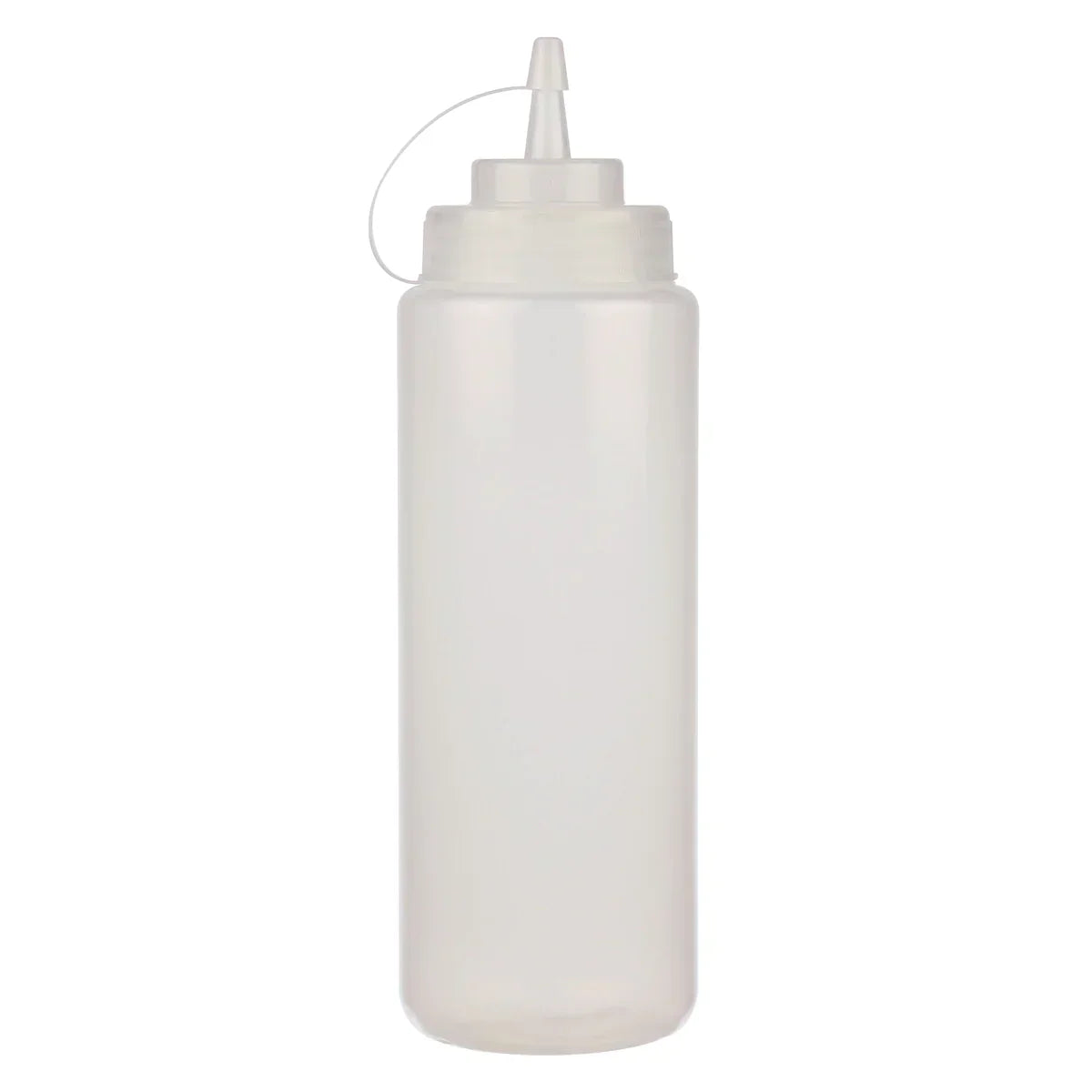 Resto 473 mL (16 oz) Clear Wide-mouth Squeeze Bottle Pack of 6