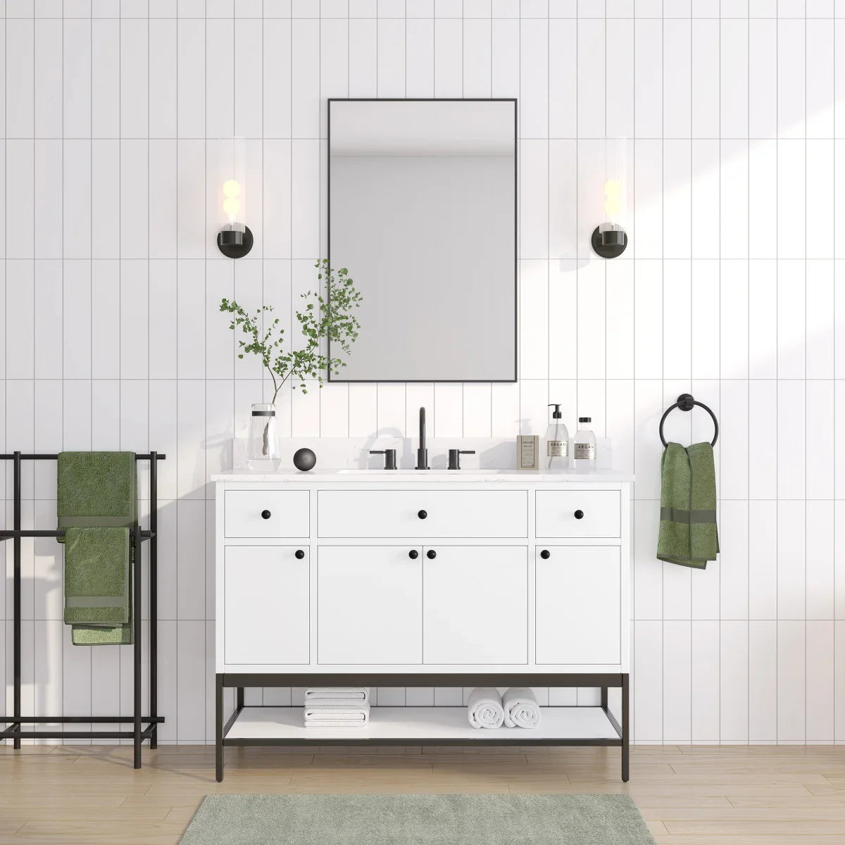 Avanity Palmer Bathroom Vanity in White Finish