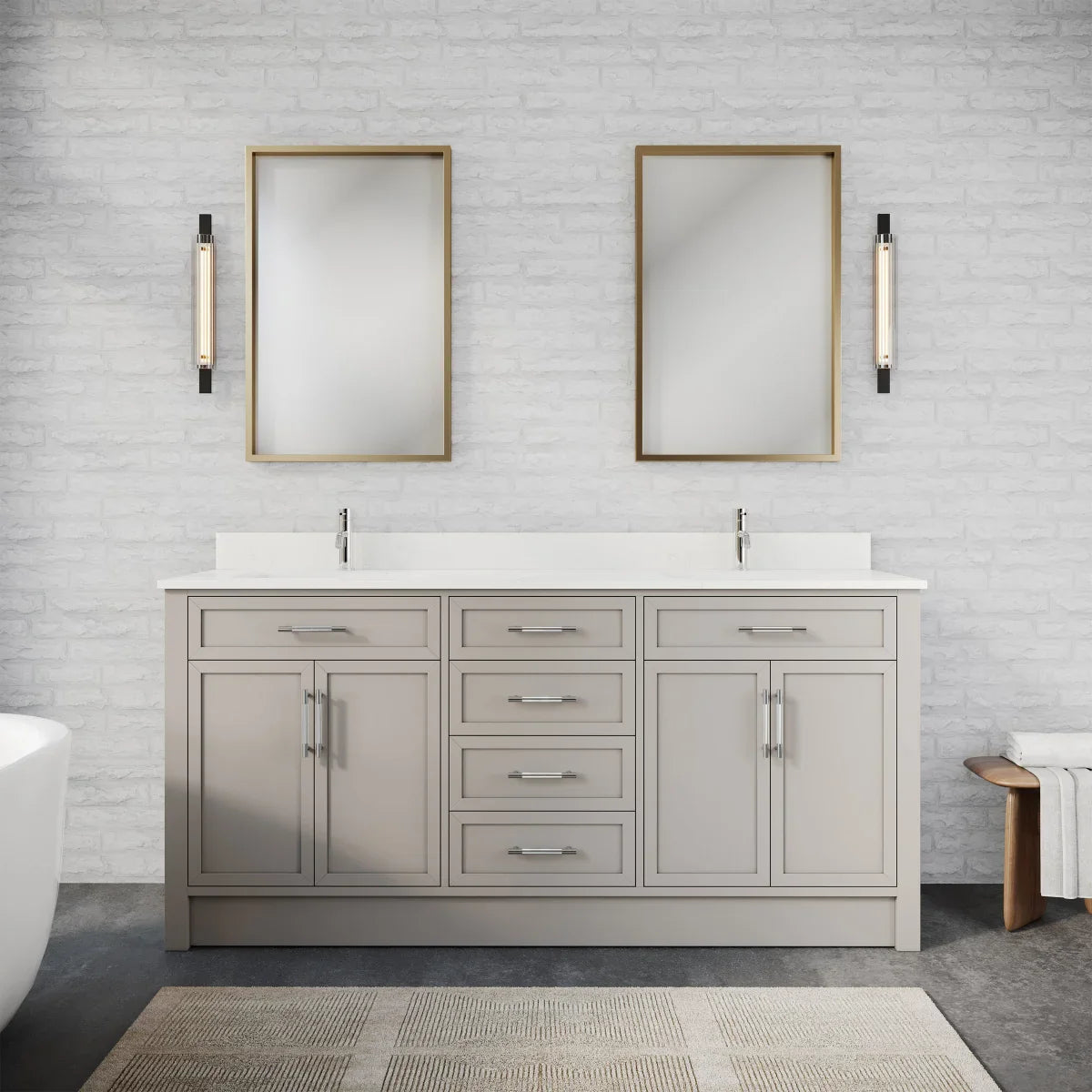 Studio Bathe Brooklyn Vanity in Warm Grey