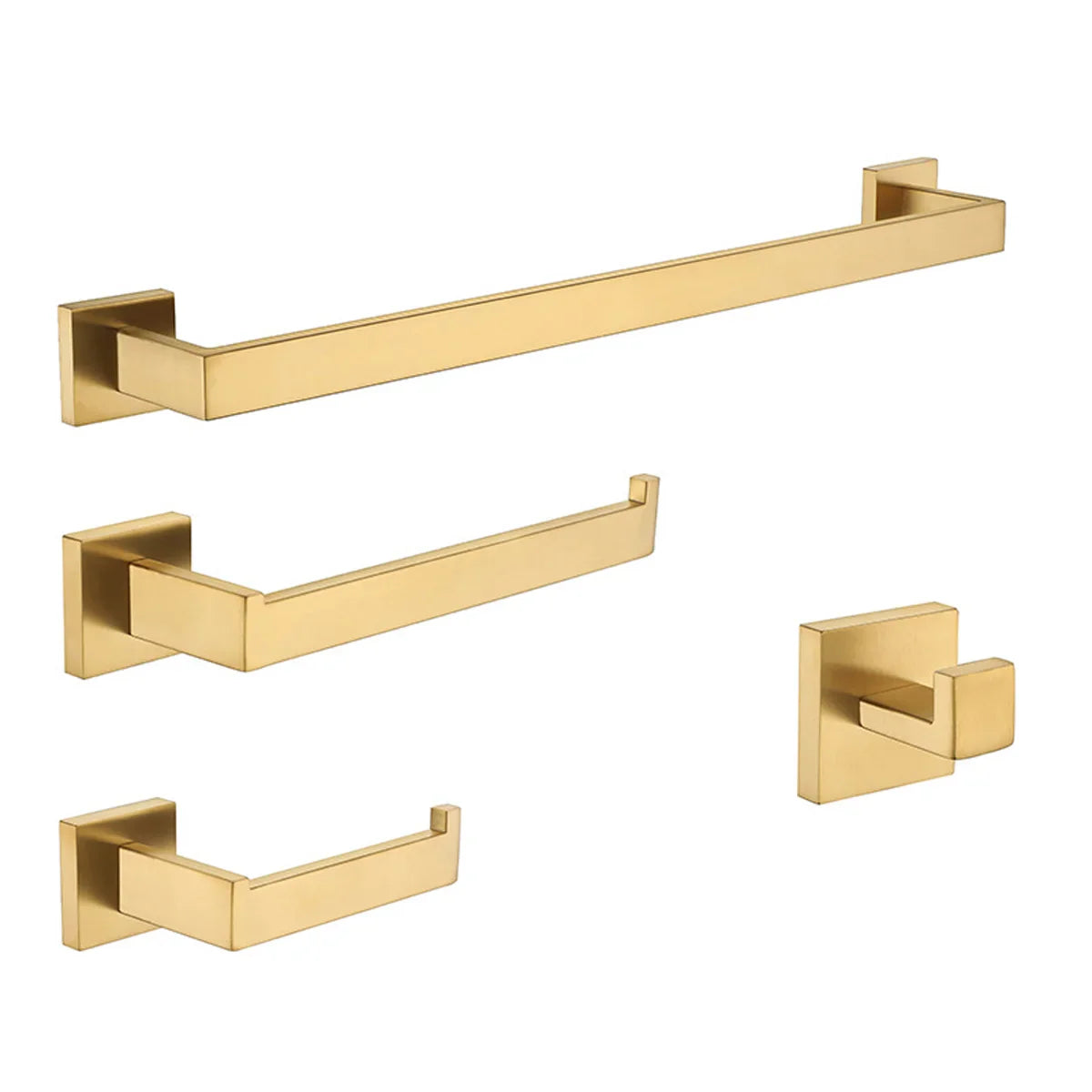 AGUA Canada Dennis 4-piece Square Bathroom Accessory Kit