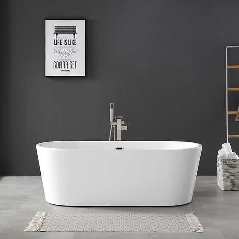 OVE Alexander 67 in. Seamless Freestanding Bathtub