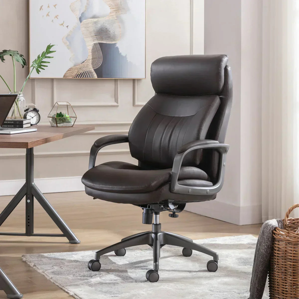 La-Z-Boy Calix Executive Office Chair Brown