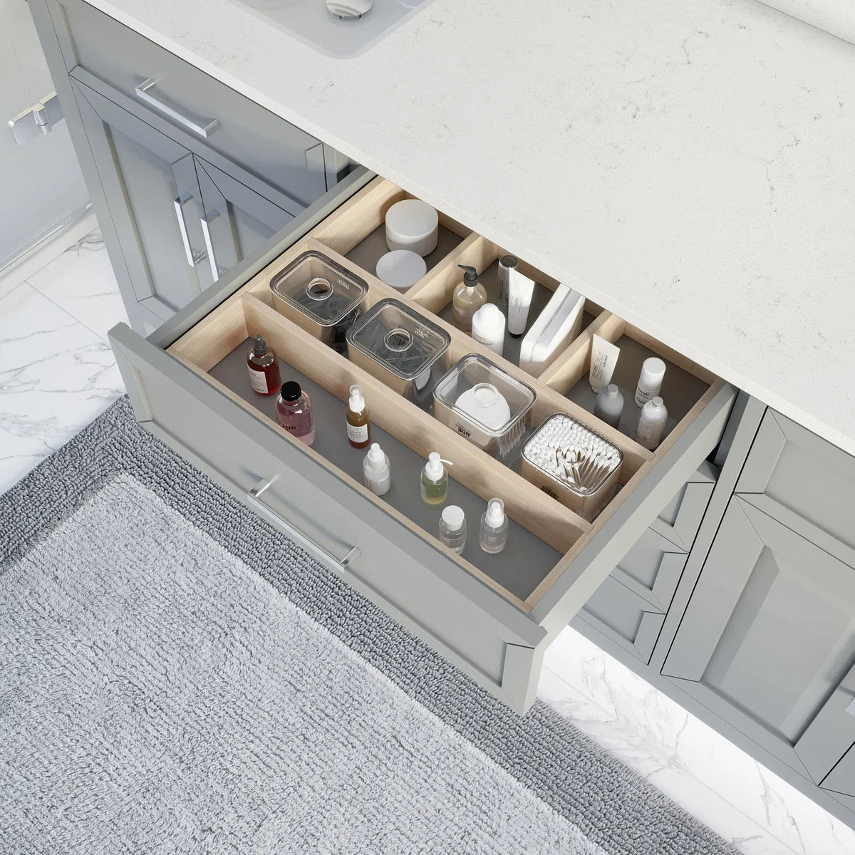 Studio Bathe Thomson Vanity with Power Bar, Oxford Grey