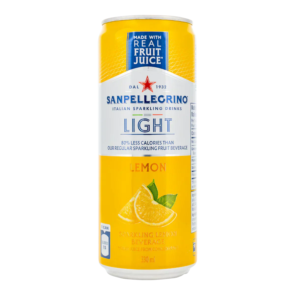 San Pellegrino Light Lemon 24 x 330 mL