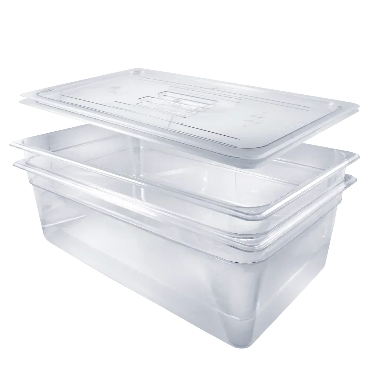 Sagetra Full Size x 15.2 cm (6 in) Deep Polycarbonate Food Pan 2 pack