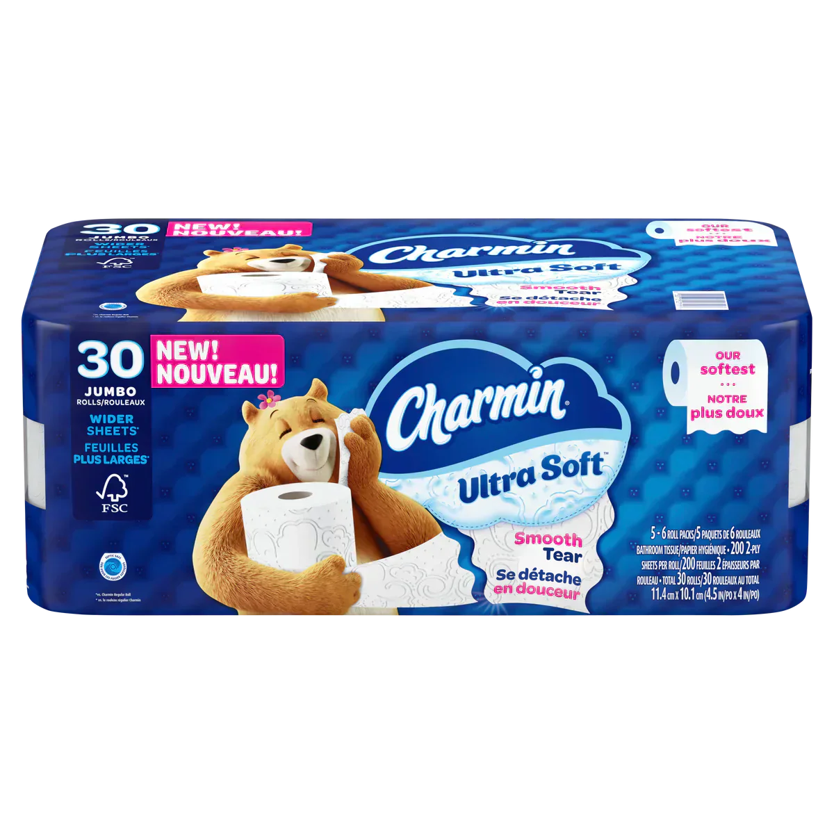 Charmin ultra soft bathroom tissue 30 x 200 sheets