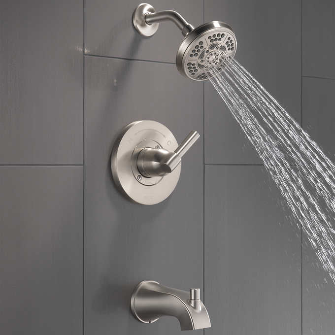 Delta Becker Monitor 14 Series Single Handle Tub and Shower Faucet