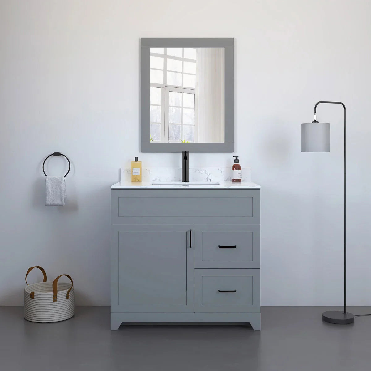 Appollo Lennon Bathroom Vanity in Grey