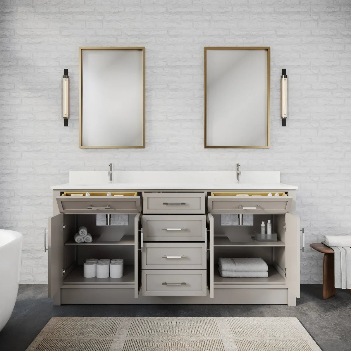 Studio Bathe Brooklyn Vanity in Warm Grey