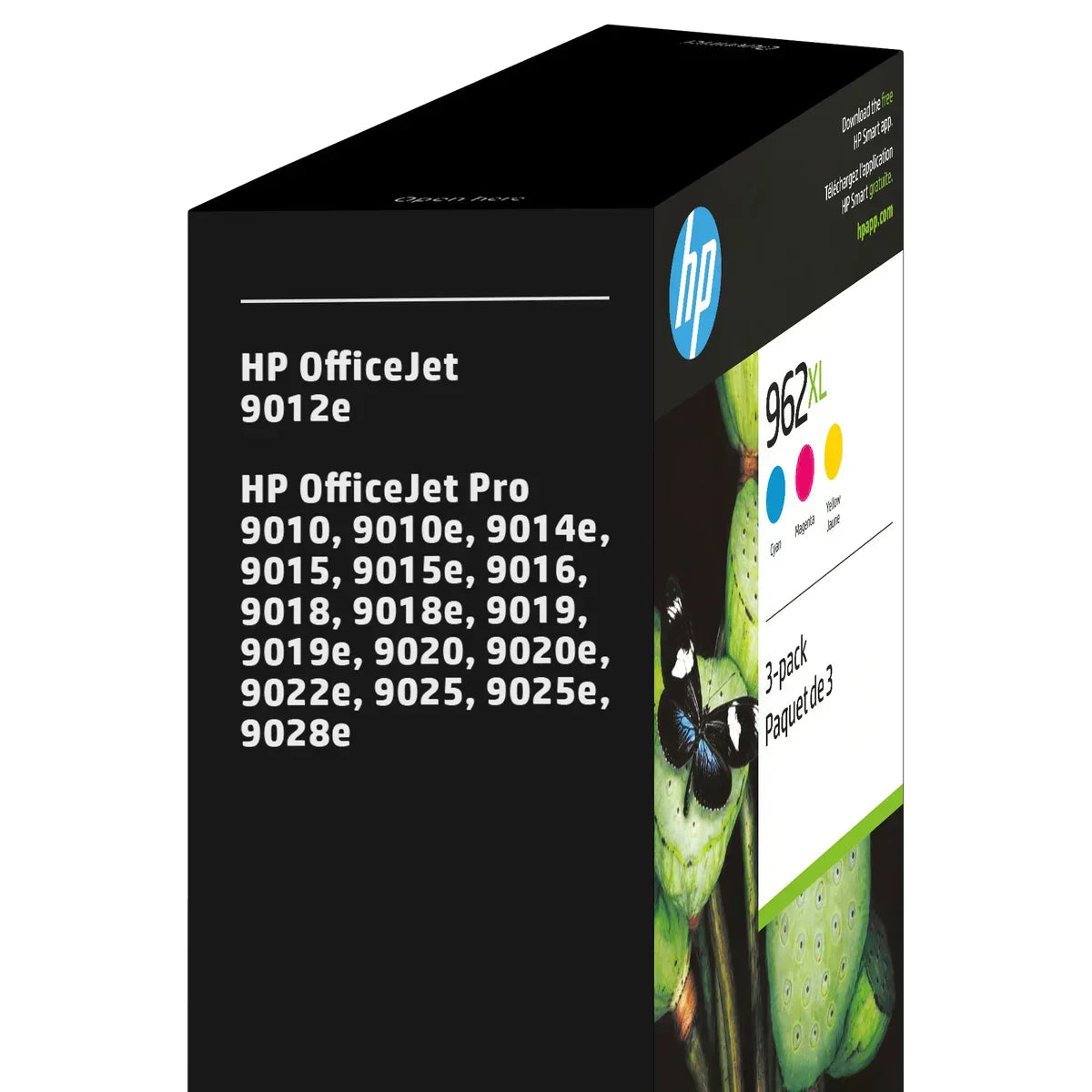 HP 962XL Cyan Magenta and Yellow High Yield Original Ink Cartridges (3JB36BN) Combo-pack