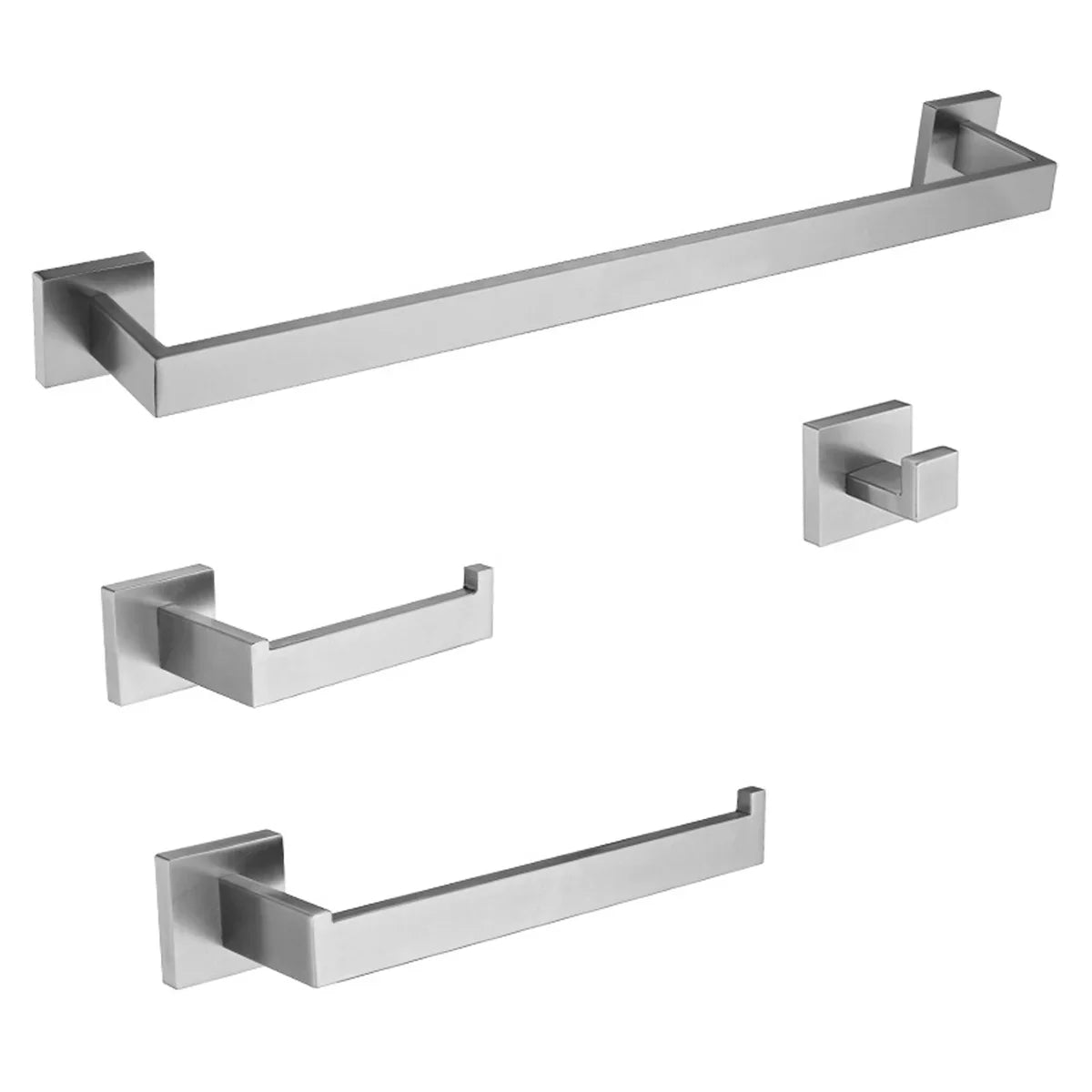 AGUA Canada Dennis 4-piece Square Bathroom Accessory Kit