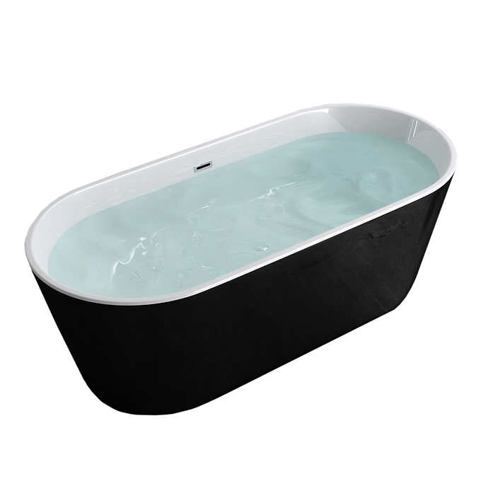 Jade Milano 59 in. Seamless Freestanding Tub
