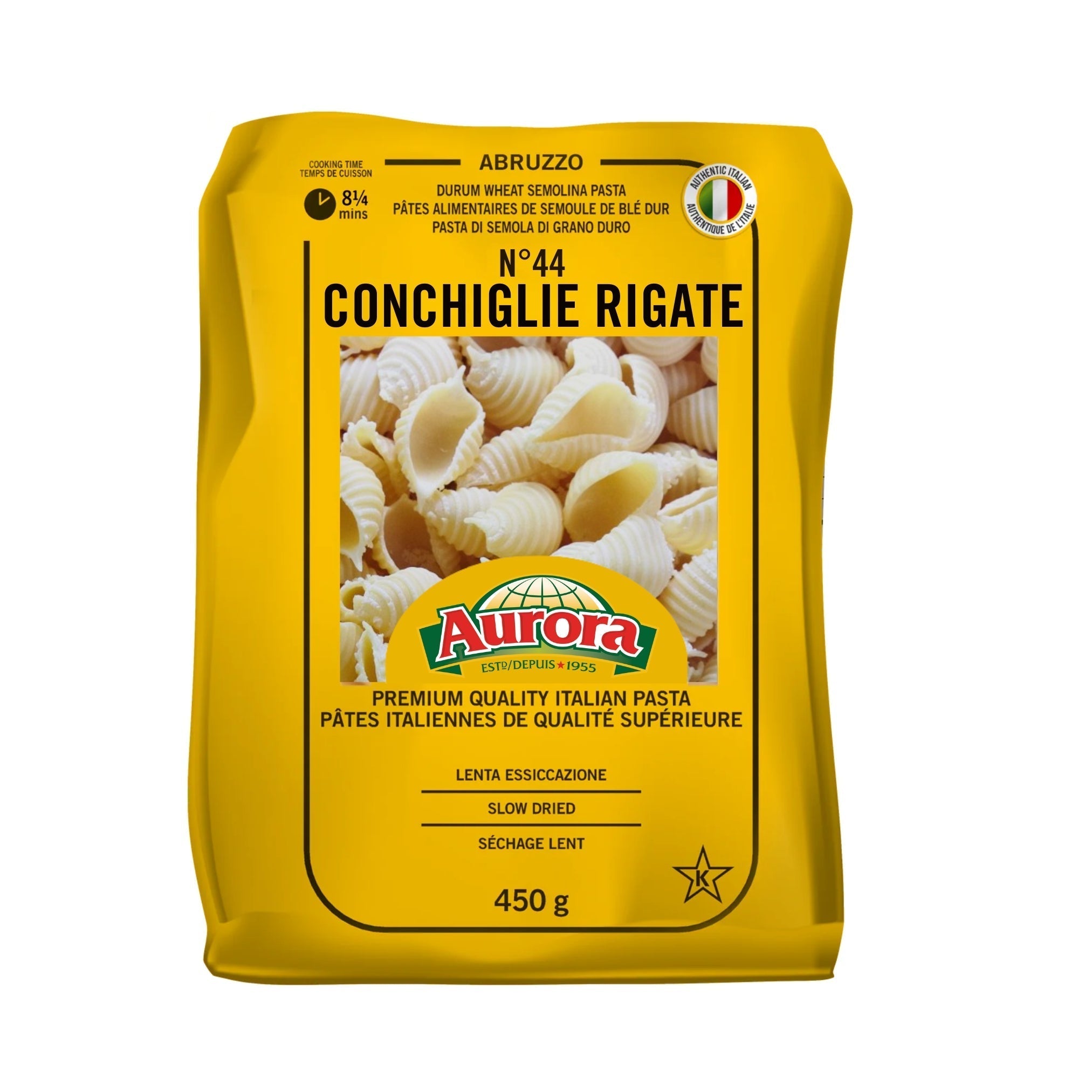Aurora Pasta Conch Rigate 450Gr