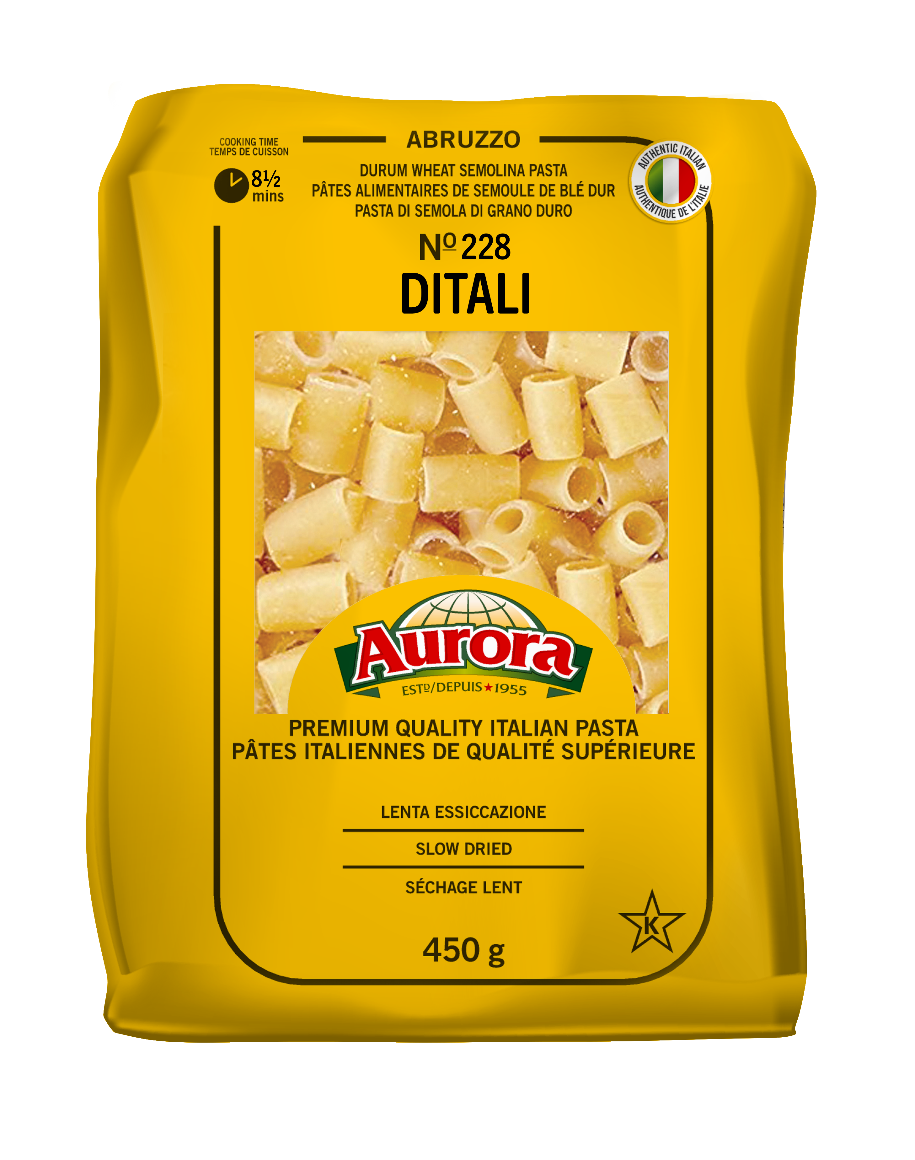 Aurora Pasta Ditali 450Gr