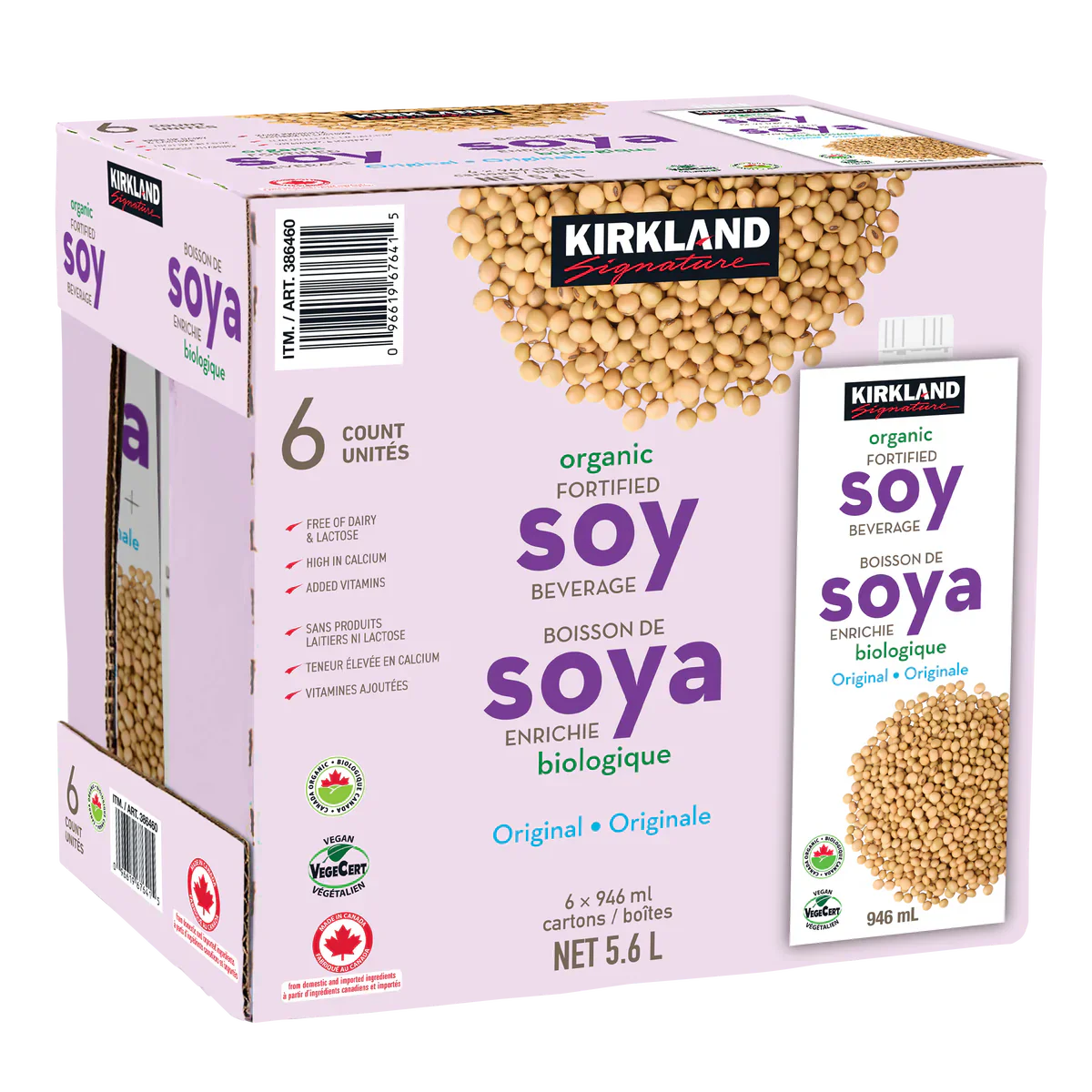 Organic Soy Beverage 6 × 946 mL