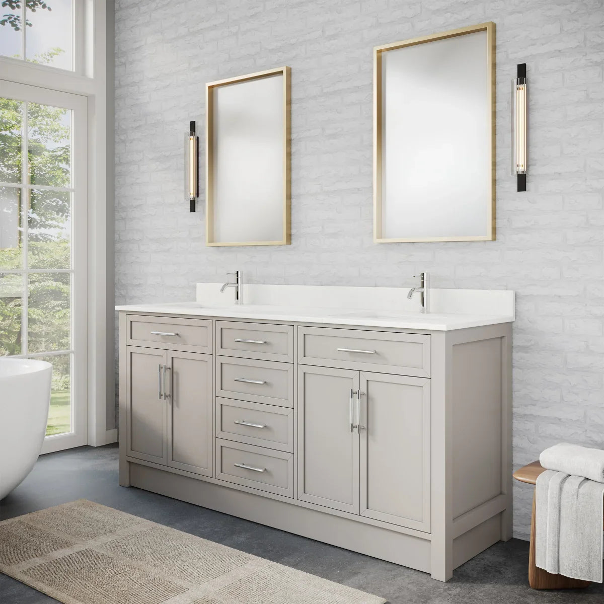 Studio Bathe Brooklyn Vanity in Warm Grey