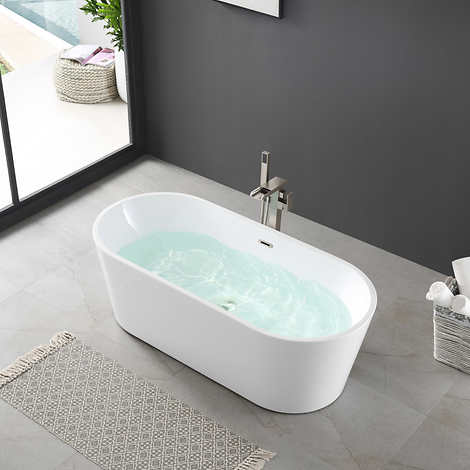 OVE Alexander 67 in. Seamless Freestanding Bathtub