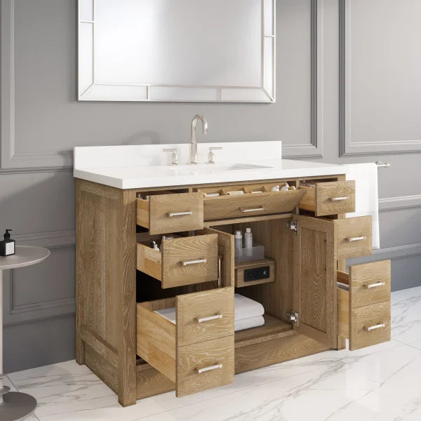 Studio Bathe Calais II 48 in. Single Vanity, Brown