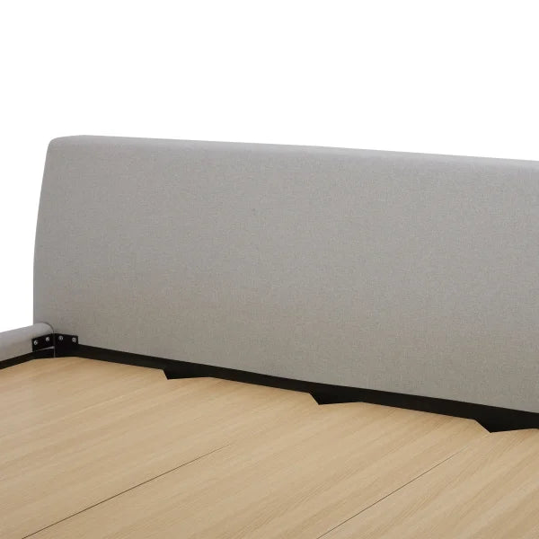 Aiden & Ivy Polyester Fabric Upholstered King Bed