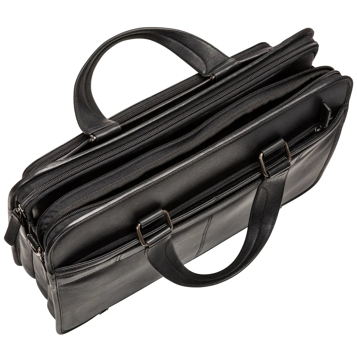 Mancini Triple Compartment Briefcase for 15.6-in. Laptop or Tablet