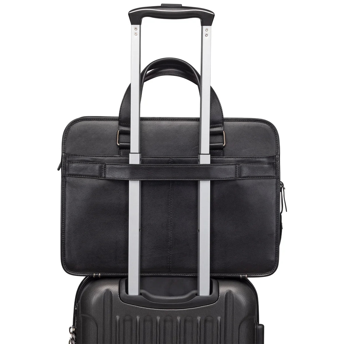 Mancini Triple Compartment Briefcase for 15.6-in. Laptop or Tablet