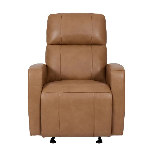 Top-grain Leather Glider Power Recliner with Power Headrest