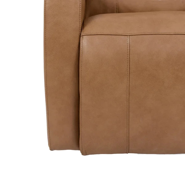 Top-grain Leather Glider Power Recliner with Power Headrest