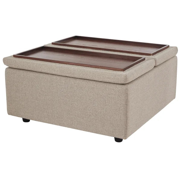 Aiden & Ivy Fabric Storage Ottoman