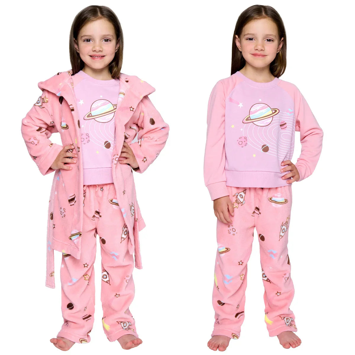 Pekkle Kids 3-piece Robe and Pajama Set