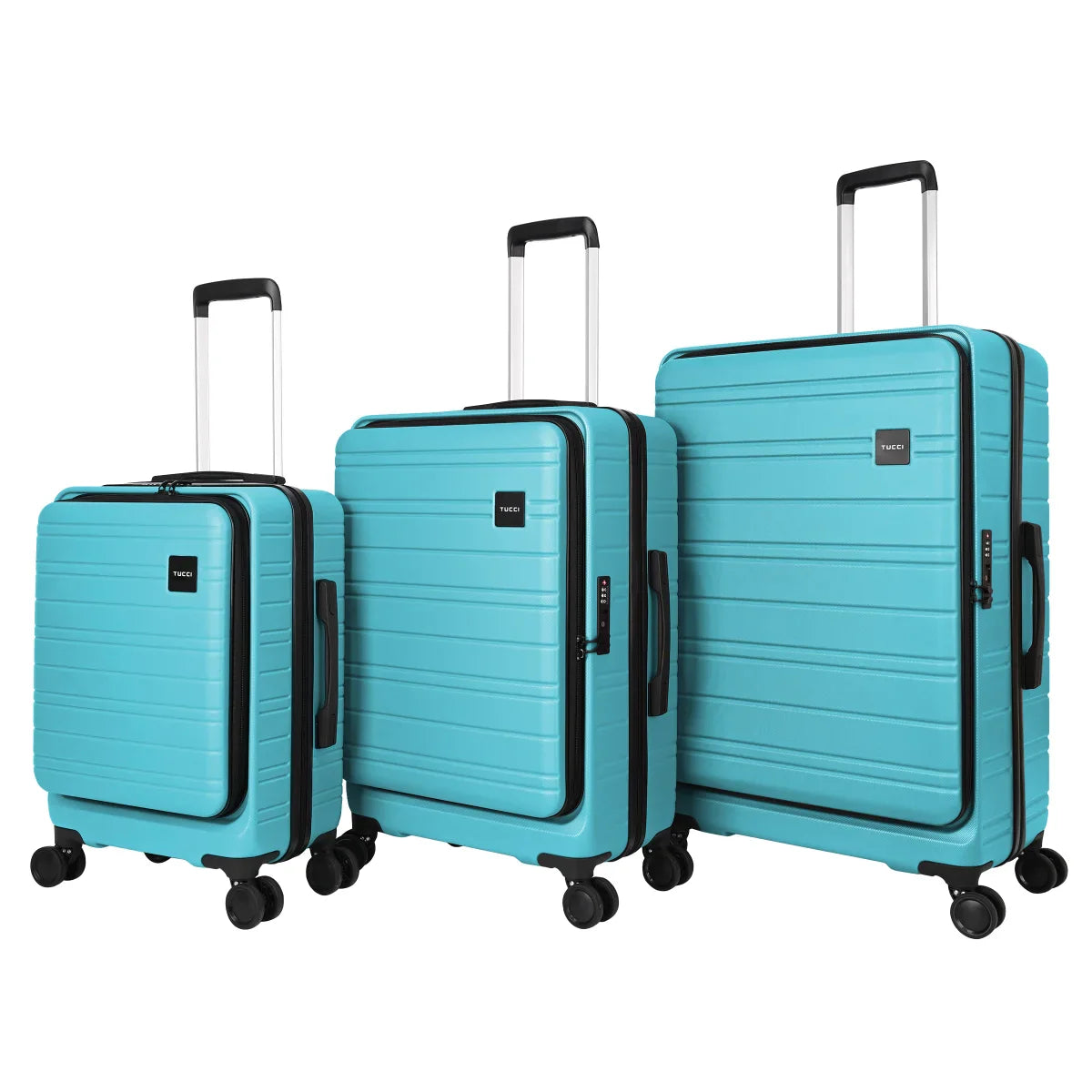 Tucci 3 piece Hardside Circolo Luggage Set